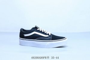 硫化工艺 pptsgt 万斯 Vans 厚底 经典懒人黑白休闲板鞋 49200Adopr半 35-44