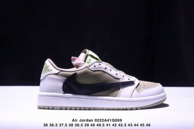 180 乔丹Air Jordan 1 Low Aj1 乔1 乔丹1代Aj1 低帮复古文化休闲运动篮球鞋。缝线细节搭配后跟刺绣 Wings 标志，彰显 Jorda