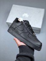 福利款 长期补货 Nike Air Force 1 空军一号 黑武士 官方同步 原装级别 原楦头原纸板 打造纯正空军版型#专注外贸渠道 柔软大底#原盒配件 原厂