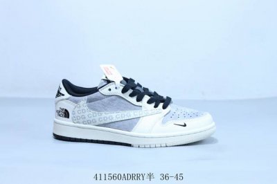 乔丹Air Jordan 1 Low Aj1 乔1低帮复古文化休闲运动篮球鞋倒勾 北面 货号 Xf8698-016 41 Adrry半 36-45
