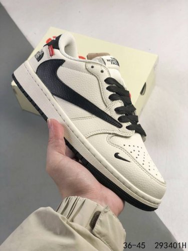 公司级带半码！ 乔丹Air Jordan 1 Low Aj1 Wh 乔1 北面联名 倒钩 低帮复古文化休闲运动篮球鞋。凭借出色的性能和吸睛的外观， Air Jo