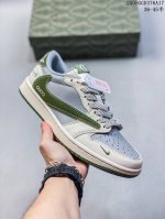 travis Scott X Fragment Design X Jordan Air Jordan 1 Low Og Sp Gucci古驰联名 白灰绿 多方联