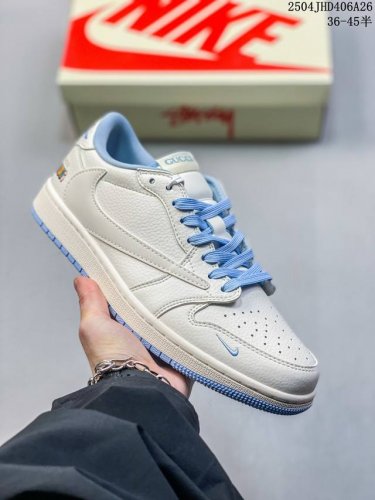 海外爆款限量发售！公司级 Travis Scott X Fragment Design X Jordan Air Jordan 1 Low Og Sp 斯图西联
