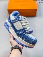 全新Lv路易威登小胖丁Louis Vuitton Trainer Sneaker Low休闲运动文化百搭板鞋 Size:36 46 编码 05Jxd368A22
