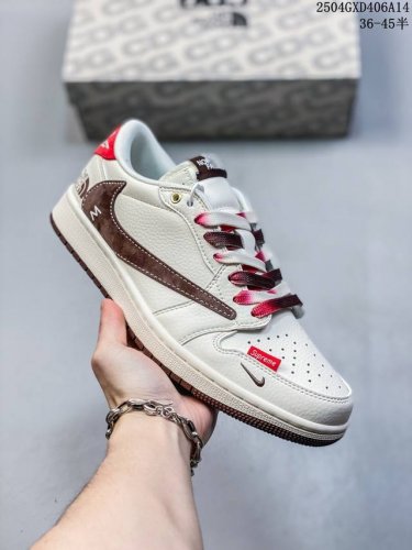 海外爆款限量发售！Travis Scott X Fragment Design X Jordan Air Jordan 1 Low Og Sp “北面联名 米棕