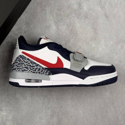 本地 核心私 耐克Nike Air Jordan Legacy 312 Low Midnight Navy 乔丹最强三合一混合版本低帮文化休闲运动篮球鞋“皮革午