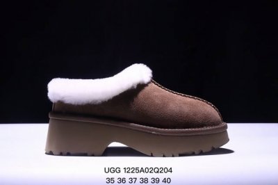 Ugg 冬季加绒加厚雪地靴 周冬雨同款 羚羊棕羊毛材质厚底短靴 Size:36-40码 Xm1225Q204
