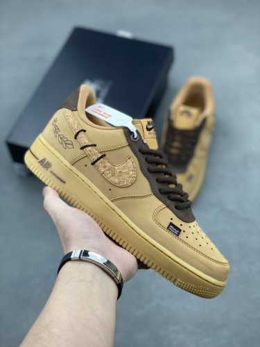 本地自取310 海外限量发售！公司级Nike Air Force 1 '07 Low 空军一号 低帮 运动鞋 休闲鞋 折边针车 工艺难度大 原楦头原纸板 原装鞋