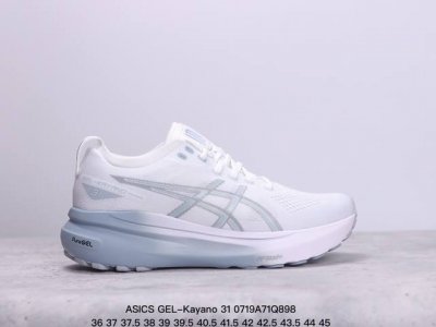 Asics 亚瑟士 Gel-Kayano 31代 运动休闲网面透气跑步鞋 原档案据数开发楦型纸版 原装印尼工代进口单丝纤维程工网布鞋面 轻舒量适透气材质 后环跟