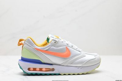 公司级Nk Air Max Dawn 黎明系列低帮气垫百搭休闲运动慢跑鞋 采用柔软翻毛皮和透气梭织材料打造利落鞋面 中底和鞋跟融入现代感线条设计 兼具复古风格与
