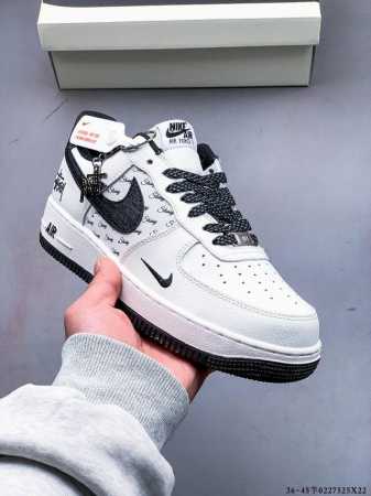 真标半码！耐克Nike Air Force 1 Low 空军一号低帮经典百搭休闲板鞋 0227525X22 - 点击图像关闭