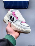 180 公司级！Mlb Chunky Liner 厚底休闲跑步鞋 Ny印花 牛皮材质运动鞋 0311Wz26