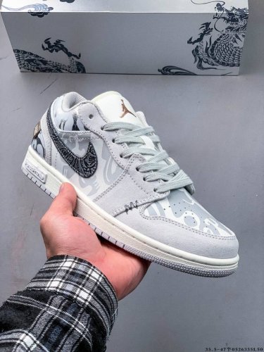 公司级头层 耐克Nike Air Jordan 1 Low Aj1乔1 低帮潮流缓运动休闲板鞋 Aj1 低帮拼接 完美版型真头层牛皮# 内置缓震气垫 原鞋开模