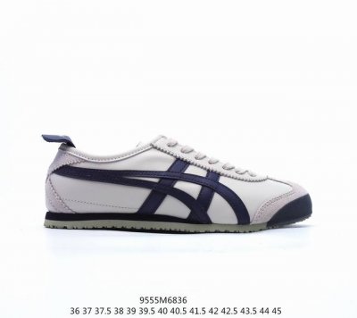 Asics 亚瑟士 男女鞋真标半码制 日产经典老牌-鬼塚虎 Onitsuka Tiger Mexico 66经典墨西哥系列复古经典百搭板鞋休闲运动鞋慢跑鞋 采用