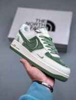 360支持放店 Nike Air Force 1 Low 07 X The North Face 白绿小钩满天星原楦头原纸板 打造纯正低帮空军版型专注外贸渠道