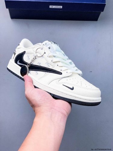 公司级头层！耐克Nike Air Jordan 1 Low Aj1乔1 低帮潮流缓运动休闲板鞋。Aj1 低帮拼接 完美版型真头层牛皮# 内置缓震气垫 原鞋开模