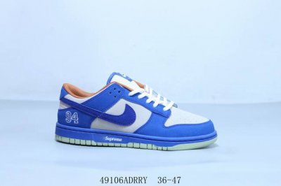 耐克 Nike Sb Dunk Low pro 复古低帮 休闲运动滑板板鞋 94灰蓝 货号 Hq8487-400 49106Adrry 36-47