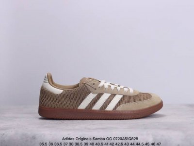 公司级adidas Originals Samba Og 桑巴舞系列绅士德训足球风百搭低帮休闲运动板鞋“摩卡松饼黄白生胶底” 货号：Ig1379 尺码：35 3