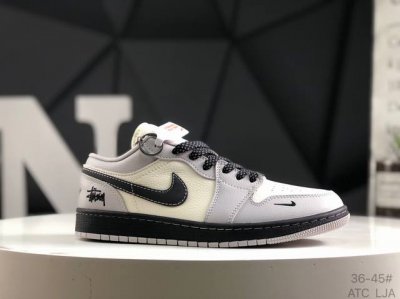 公司级带半码 耐克 Nike Air Jordan 1 Low Og Sp Aj1 乔1 低帮潮流运动休闲板鞋。Aj1 低帮拼接 完美版型真头层牛皮# 内置缓震