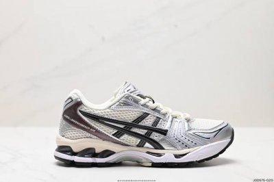 公司级asics 亚瑟士 透气网眼鞋面配合部分合成革材质 采用全新ahar+橡胶材质,更加耐磨日本专业跑鞋品牌 Asics 亚瑟士 Gel-Kayano 14