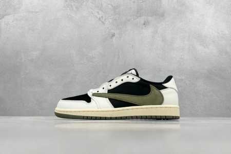 F版 Travis Scott X Fragment X Air Jordan 1 Low Ts联名倒钩低帮 错版灵感来源于洛杉矶球鞋店铺收到一双特别的错版 A - 点击图像关闭