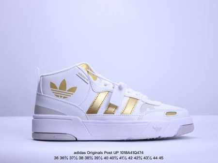 阿迪达斯 Adidas Originals Post Up中邦 这款adidas经典款，延续篮球场基因，同时融入摩登气质，含锯齿状三条纹和绒面革鞋头盖，搭载舒适 - 点击图像关闭