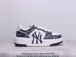 公司级korea韩国限定发售ny美国榄球洋基队限定 X Mlb Big Ball Chunky Mesh 厚底老爹系列低帮网织轻量休闲运动慢跑鞋“网眼象牙白黑n