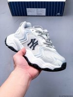 公司级 Mlb Chunky Liner 厚底休闲跑步鞋 Ny印花 透气轻便百搭运动鞋 0518101X32