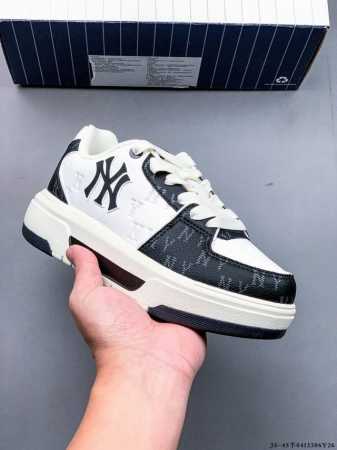 集图 公司级！Mlb Chunky Liner 厚底休闲跑步鞋 Ny印花 牛皮材质运动鞋 04 6Y26 - 点击图像关闭