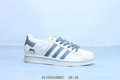 阿迪达斯Adidas Originals Superstar防滑耐磨轻便透气 低帮 贝壳头板鞋 斯图西 货号 Hd 9 4 50Adrry 36-45