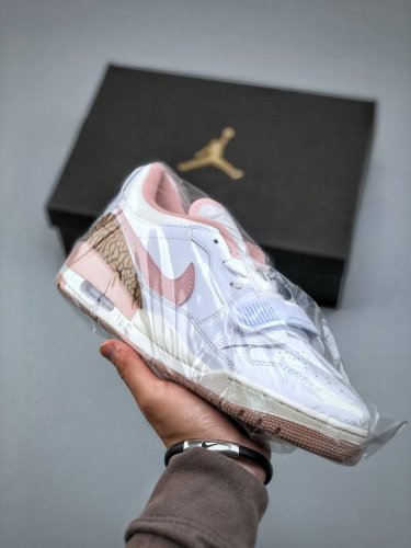 Air Jordan Legacy 312 Low Aj312 白粉 头层 魔术贴三合一板鞋 Fq7827 116 尺码：36-46 半