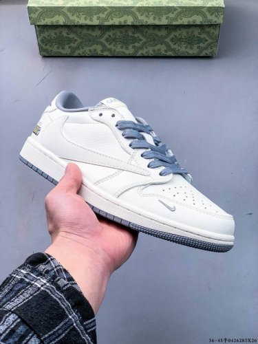 公司级头层！耐克Nike Air Jordan 1 Low Aj1乔1 倒勾低帮潮流缓运动休闲板鞋。Aj1 低帮拼接 完美版型真头层牛皮# 内置缓震气垫 原鞋开