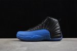 590 纯原 Air Jordan 12 Game Royal Aj12 乔12 黑蓝 帮复古篮球鞋男款 货号：130690-014 #Aj大厂出品 原厂楦头纸