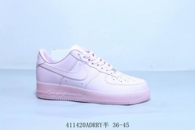 耐克 Nike Air Force 1 Af1耐克 低帮 空军一号休闲板鞋 粉 货号 Cz8065-600 411420Adrry半 36-45