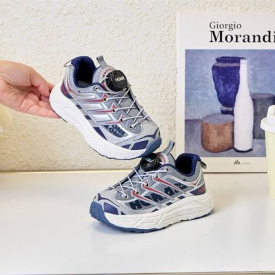 hoka 马法特旋转扣童鞋 Hoka Mafate Three 2徒步机能防滑登山越野户外运动跑步鞋童鞋 Hopara霍帕拉旋转纽扣造型男女童科技飞速减震小众四