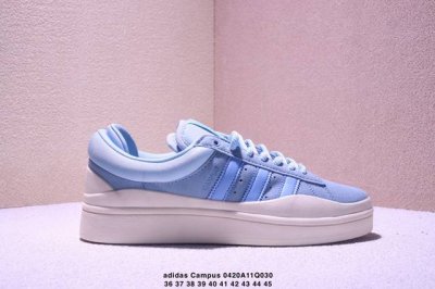 Bad Bunny X Adidas Originals Campus 坏痞兔 皮革 潮流休闲 防滑耐磨 低帮 板鞋 男女同款 Xm04 30