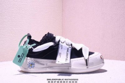 定制球鞋 Smilerepublic 开口笑 权世界 复古经典 做旧涂鸦 时尚 Icon 街头潮流 防滑耐磨增高 低帮 帆布鞋 男女同款 黑色 xm0527Q2