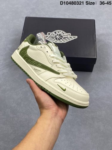 330 air Jordan 1 Low Og Sp 联名款 乔丹1代低帮板鞋 Ts刺绣 Diy定制 倒勾限定 牛皮材质 公司级 真标带半码 Size:36-4