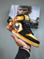Air Jordan 1 Mid Aj1 乔1黑神话悟空 高端定制 中帮复古篮球鞋 Dh6933 100 #定制鞋盒 大厂纯原品质出货 超高清洁度 皮料切割干净