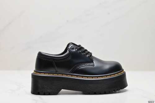 公司级dr.Martens马汀博士 Martens 1461 Smooth Leather Platform系列松糕低帮英伦骑士朋克复古机车厚底粗跟 马丁靴 采