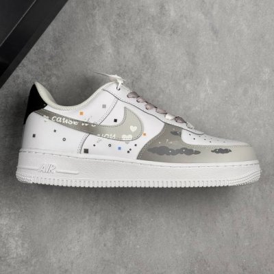 本地 核心私 Nk Air Force 1'07 Low 云朵配色 空军一号低帮休闲板鞋 #定制皮料 原厂3D打印 定制鞋盒 原楦原纸板 纯正空军版型 内置全掌