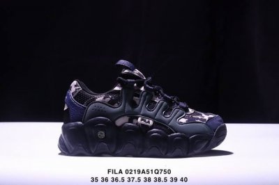 Fila 斐乐 可颂面包鞋 系列老爹风增高复古中性休闲运动慢跑鞋 #升级原楦原纸版数据开发版型 #采用环保太空革拼接斜纹网眼布鞋面材质 #独立发泡Eva中底+耐