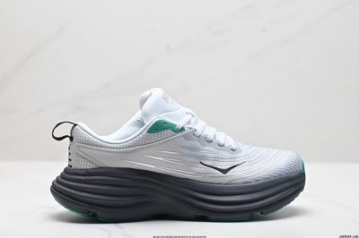 公司级hoka Oneone男女跑步鞋邦代8 Bondi 8低邦轻便缓震运动鞋公路跑鞋 Bondi 8的鞋面采用了更加简洁的设计，配合工程网布带来了一定的支撑性