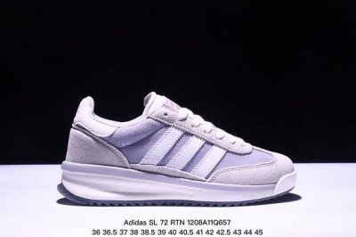 真爆公司级36-45半码 Adidas 阿迪达斯 公司级 Sl 72厚底版系列 男女鞋半码制，采用翻毛皮组合牛津布鞋面材质，内嵌环保海玻璃鞋垫，中底搭载发泡模m