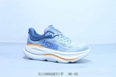 200 hoka One One Clifton 9代 机能轻量缓震网面增高越野男女跑步鞋 货号 1162012 311580Adeyi半 36-45