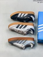 真标带半码 T头鞋 Samba Xlg复古板鞋德训鞋面包鞋男女Adidas阿迪达斯三叶草 尺码：见图 编码：04Jjd309A22