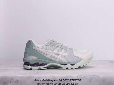 亚瑟士 Asics Gel-Kayano 14 公司级版本运动休闲透气专业缓震慢跑鞋。采用工程弹性双层再生网格密度鞋面材质，后跟3D可视gel缓震乳胶物料，升级