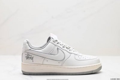 公司级nike Air Force 1‘07 Stussy 原楦头原纸板 打造纯正低帮空军版型 专注外贸渠道 全掌内置蜂窝气垫 原盒配件 原厂中底钢印、拉帮完美