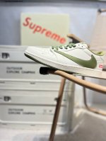 公司级头层皮Supreme X 乔丹Air Jordan 1 Low Aj1低帮系列篮球鞋 官方同步配色 原装级产物 #拒绝公底 立体鞋型 细节完美 高清洁度X