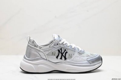 公司级korea韩国限定发售ny美国榄球洋基队限定 X Mlb Big Ball Chunky Mesh 厚底老爹系列低帮网织轻量休闲运动慢跑鞋“网眼象牙白黑n